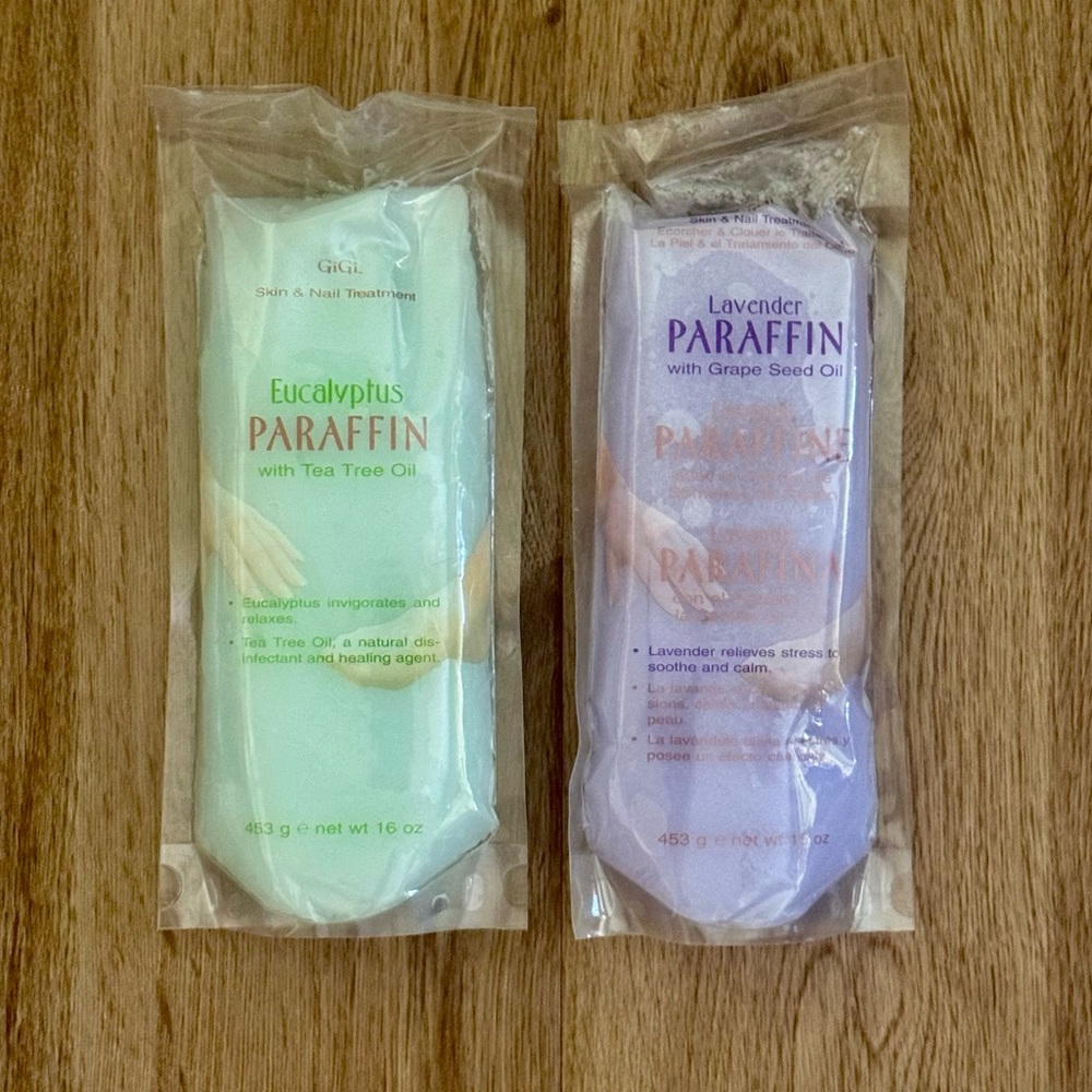 GiGi Paraffin Wax Set 16oz Eucalyptus & 16oz Lavender Spa Treatment Bundle